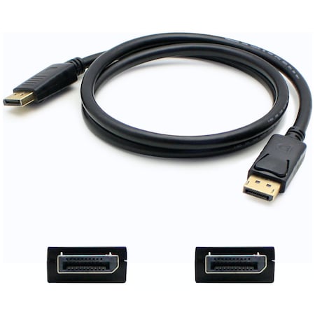 Add-On Addon 91.00Cm (3.00Ft) Displayport Male To Male Black Cable DISPLAYPORT3F